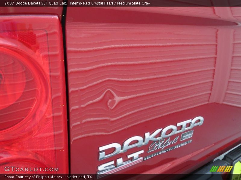 Inferno Red Crystal Pearl / Medium Slate Gray 2007 Dodge Dakota SLT Quad Cab