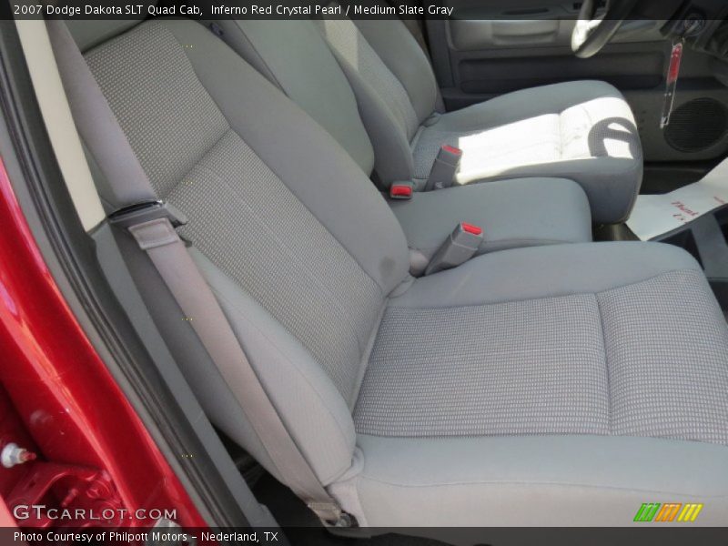 Inferno Red Crystal Pearl / Medium Slate Gray 2007 Dodge Dakota SLT Quad Cab