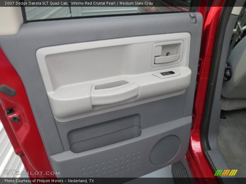 Inferno Red Crystal Pearl / Medium Slate Gray 2007 Dodge Dakota SLT Quad Cab