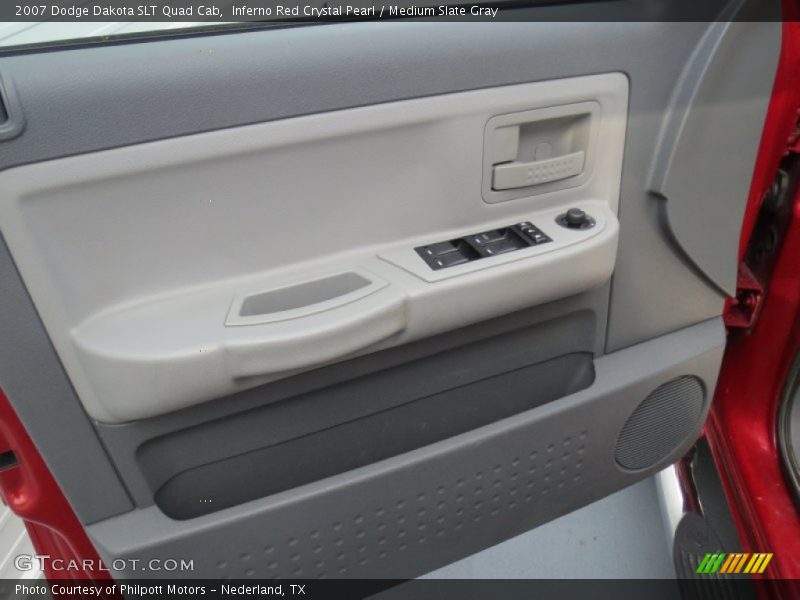 Inferno Red Crystal Pearl / Medium Slate Gray 2007 Dodge Dakota SLT Quad Cab