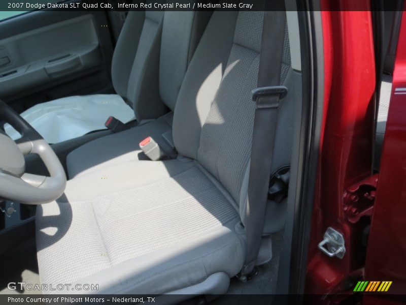 Inferno Red Crystal Pearl / Medium Slate Gray 2007 Dodge Dakota SLT Quad Cab