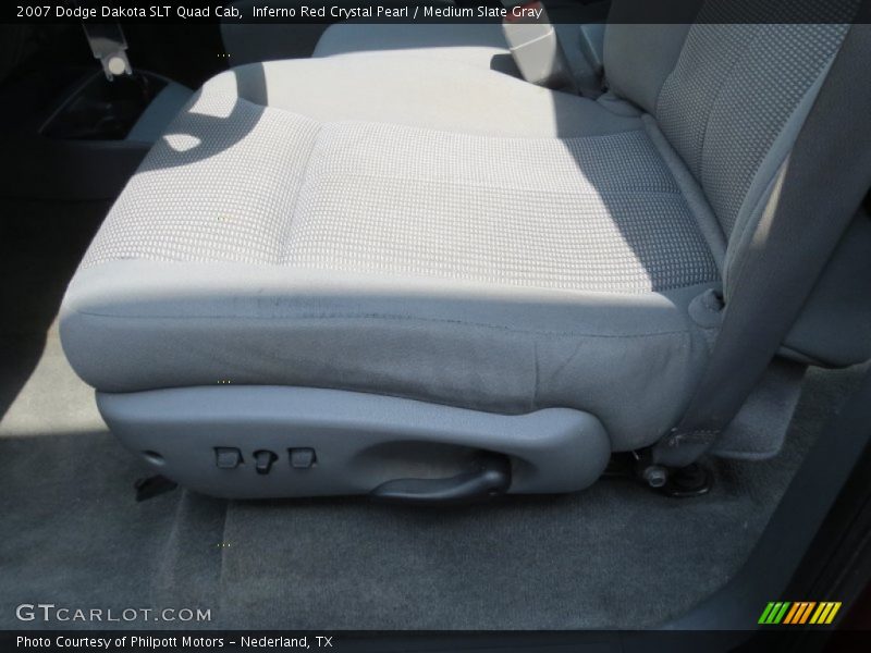 Inferno Red Crystal Pearl / Medium Slate Gray 2007 Dodge Dakota SLT Quad Cab