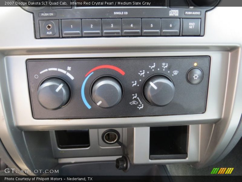 Inferno Red Crystal Pearl / Medium Slate Gray 2007 Dodge Dakota SLT Quad Cab