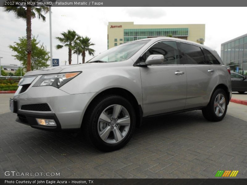 Palladium Metallic / Taupe 2012 Acura MDX SH-AWD