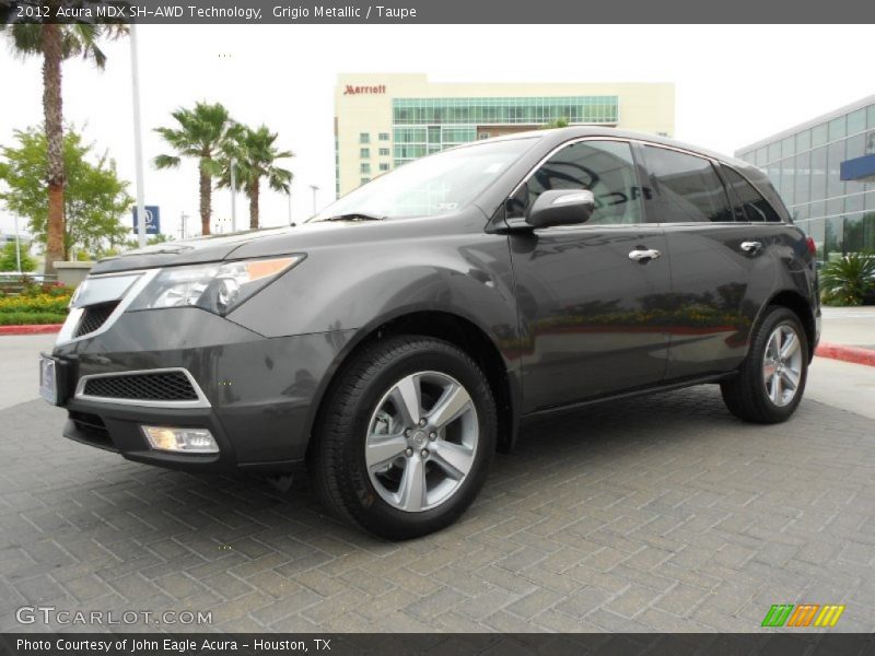 Grigio Metallic / Taupe 2012 Acura MDX SH-AWD Technology