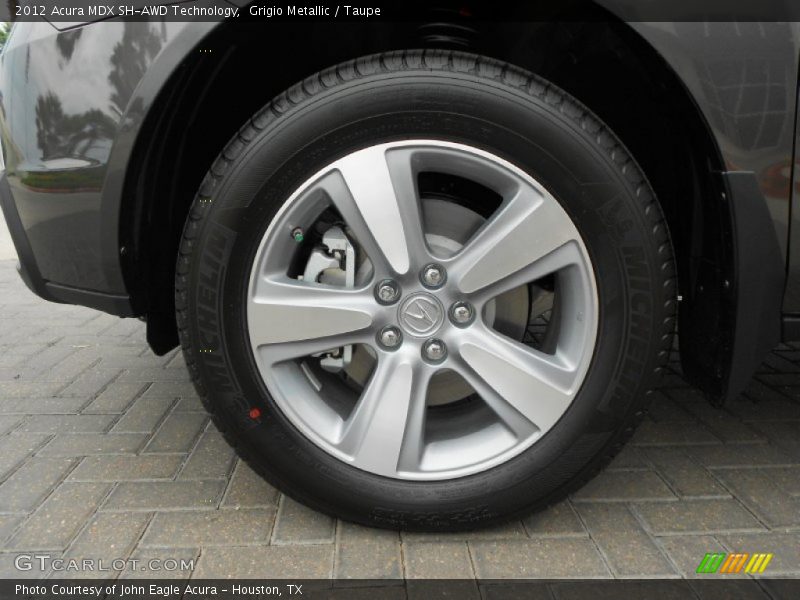 Grigio Metallic / Taupe 2012 Acura MDX SH-AWD Technology