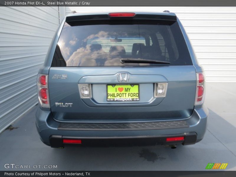 Steel Blue Metallic / Gray 2007 Honda Pilot EX-L