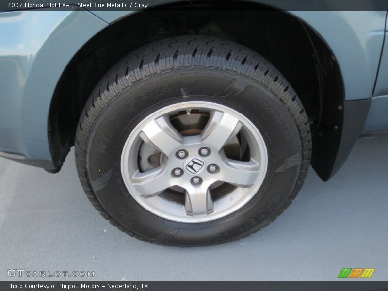 Steel Blue Metallic / Gray 2007 Honda Pilot EX-L