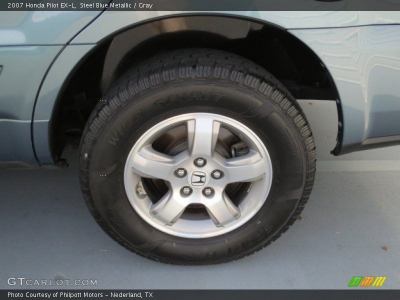 Steel Blue Metallic / Gray 2007 Honda Pilot EX-L