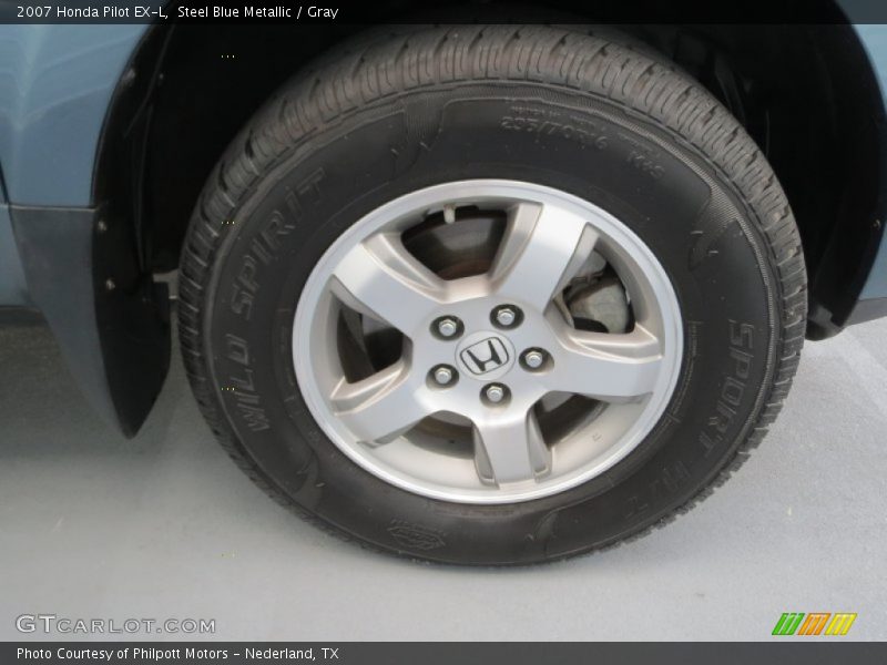 Steel Blue Metallic / Gray 2007 Honda Pilot EX-L