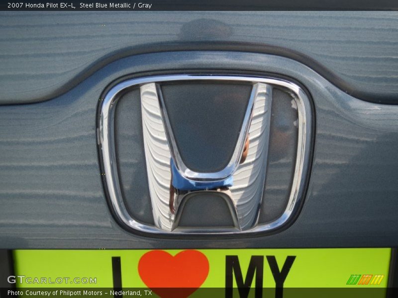 Steel Blue Metallic / Gray 2007 Honda Pilot EX-L