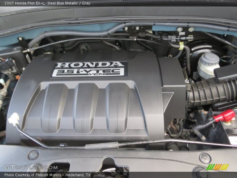 Steel Blue Metallic / Gray 2007 Honda Pilot EX-L