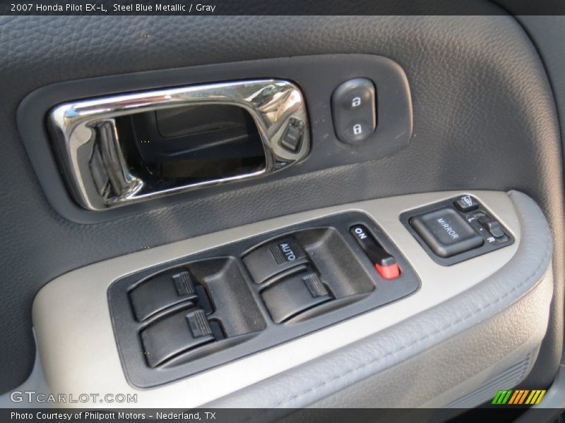 Steel Blue Metallic / Gray 2007 Honda Pilot EX-L