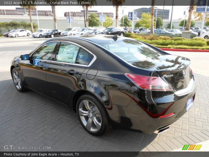 Crystal Black Pearl / Ebony 2012 Acura TL 3.5 Advance