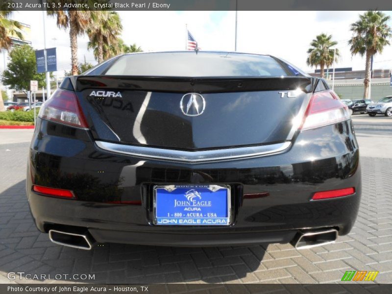 Crystal Black Pearl / Ebony 2012 Acura TL 3.5 Advance