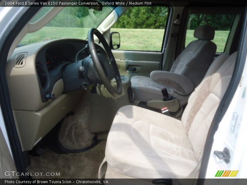 Oxford White / Medium Flint 2004 Ford E Series Van E150 Passenger Conversion