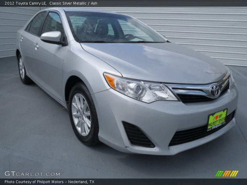 Classic Silver Metallic / Ash 2012 Toyota Camry LE
