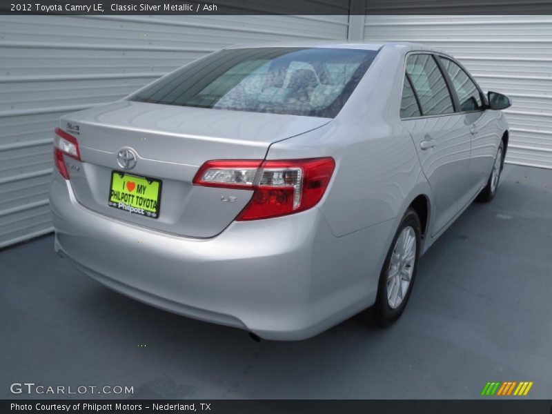 Classic Silver Metallic / Ash 2012 Toyota Camry LE