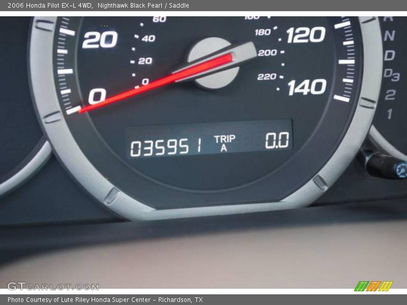 Nighthawk Black Pearl / Saddle 2006 Honda Pilot EX-L 4WD