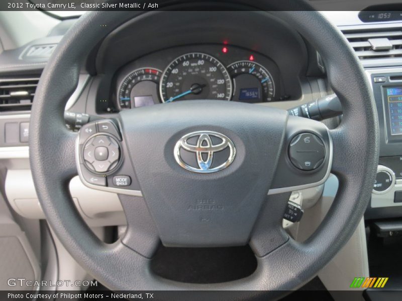 Classic Silver Metallic / Ash 2012 Toyota Camry LE