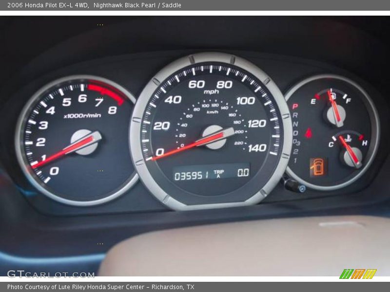 Nighthawk Black Pearl / Saddle 2006 Honda Pilot EX-L 4WD