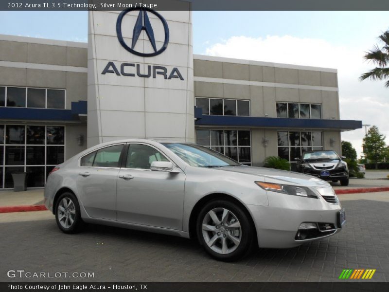 Silver Moon / Taupe 2012 Acura TL 3.5 Technology
