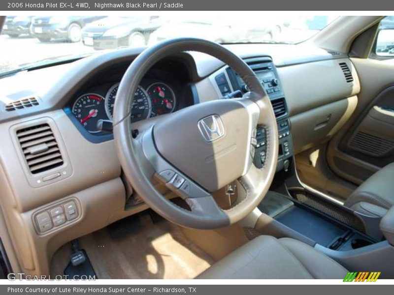 Nighthawk Black Pearl / Saddle 2006 Honda Pilot EX-L 4WD