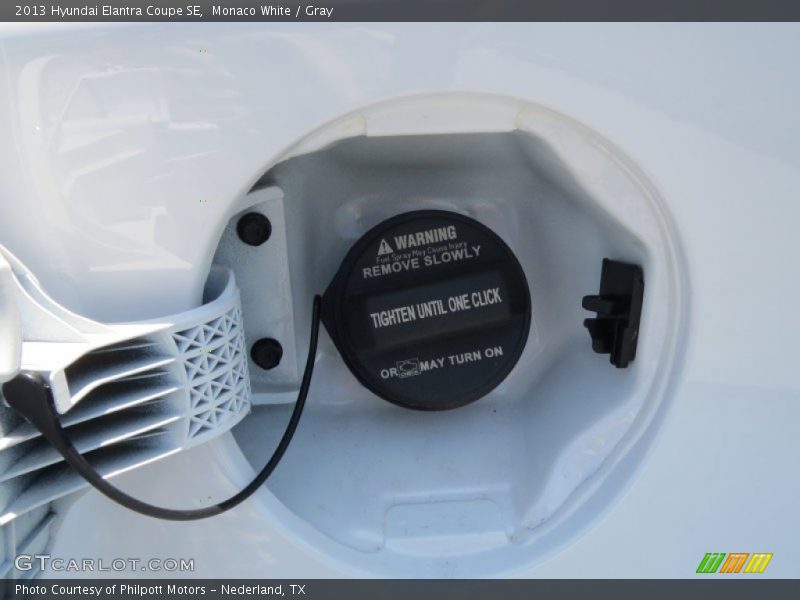 Monaco White / Gray 2013 Hyundai Elantra Coupe SE