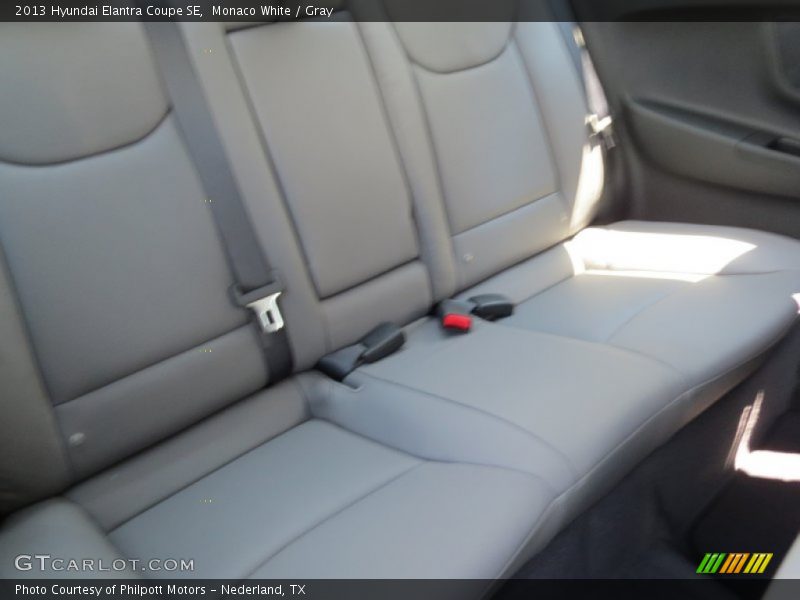 Monaco White / Gray 2013 Hyundai Elantra Coupe SE
