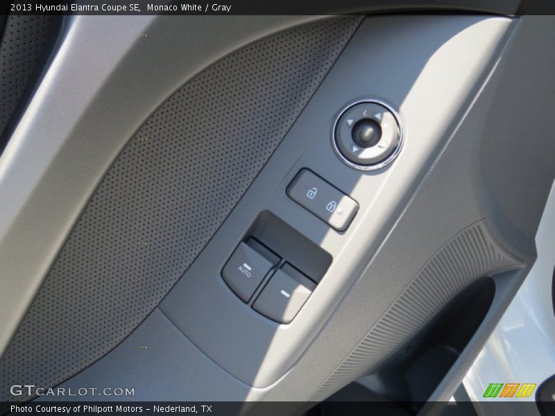 Monaco White / Gray 2013 Hyundai Elantra Coupe SE