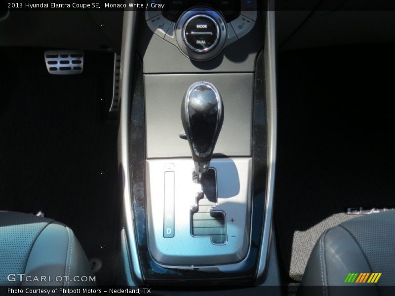 Monaco White / Gray 2013 Hyundai Elantra Coupe SE