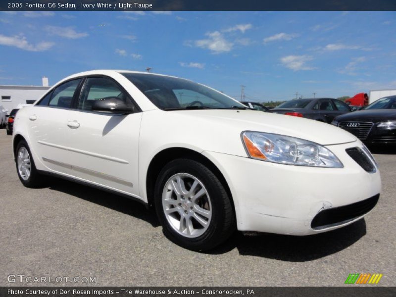 Ivory White / Light Taupe 2005 Pontiac G6 Sedan