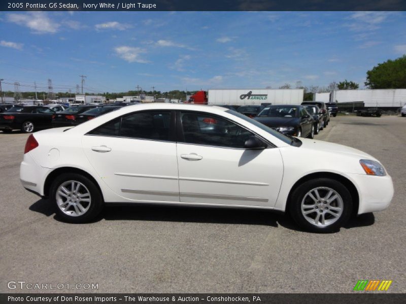 Ivory White / Light Taupe 2005 Pontiac G6 Sedan