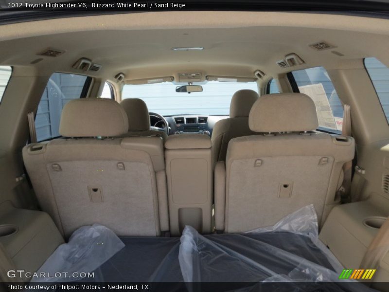 Blizzard White Pearl / Sand Beige 2012 Toyota Highlander V6