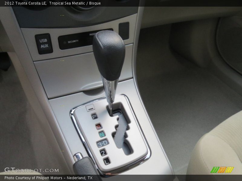 Tropical Sea Metallic / Bisque 2012 Toyota Corolla LE