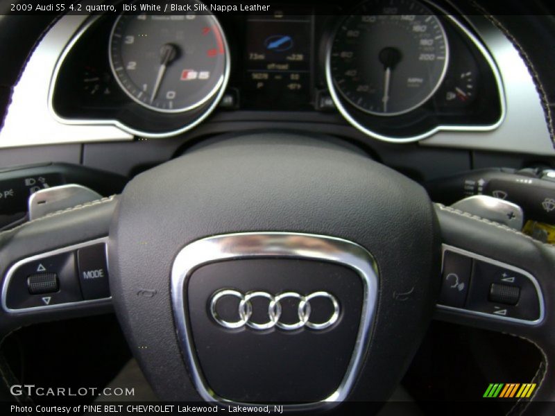 Ibis White / Black Silk Nappa Leather 2009 Audi S5 4.2 quattro