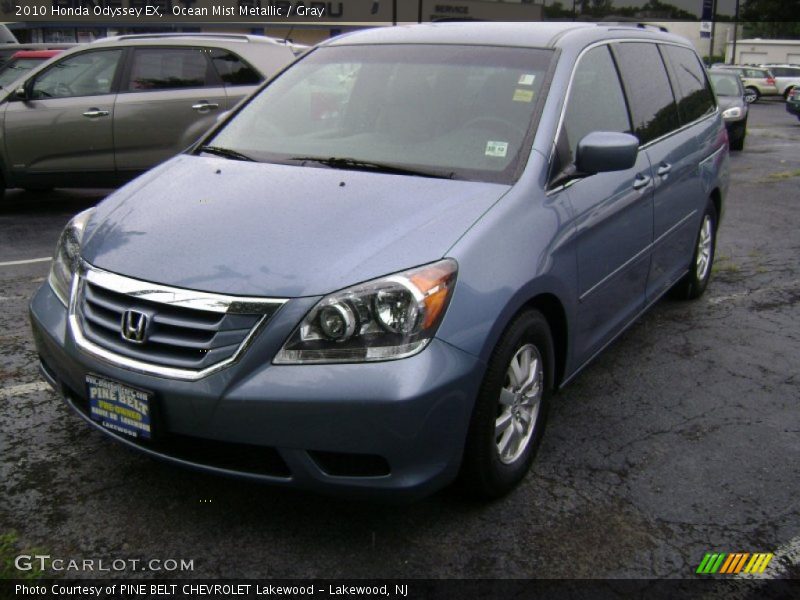 Ocean Mist Metallic / Gray 2010 Honda Odyssey EX