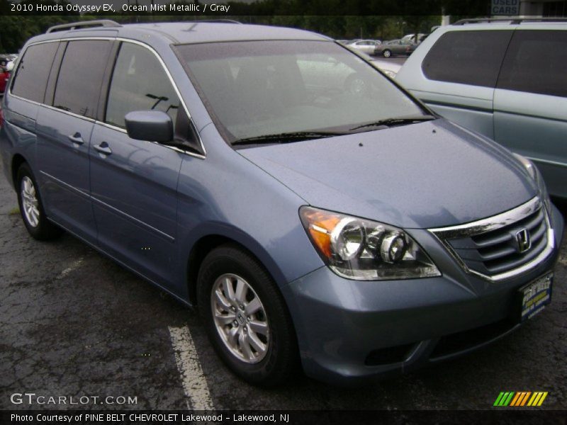 Ocean Mist Metallic / Gray 2010 Honda Odyssey EX