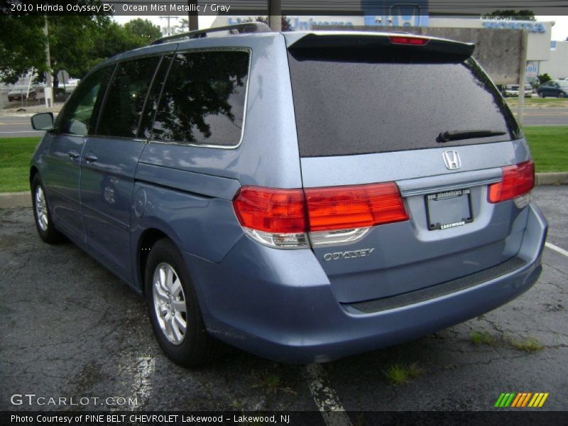 Ocean Mist Metallic / Gray 2010 Honda Odyssey EX