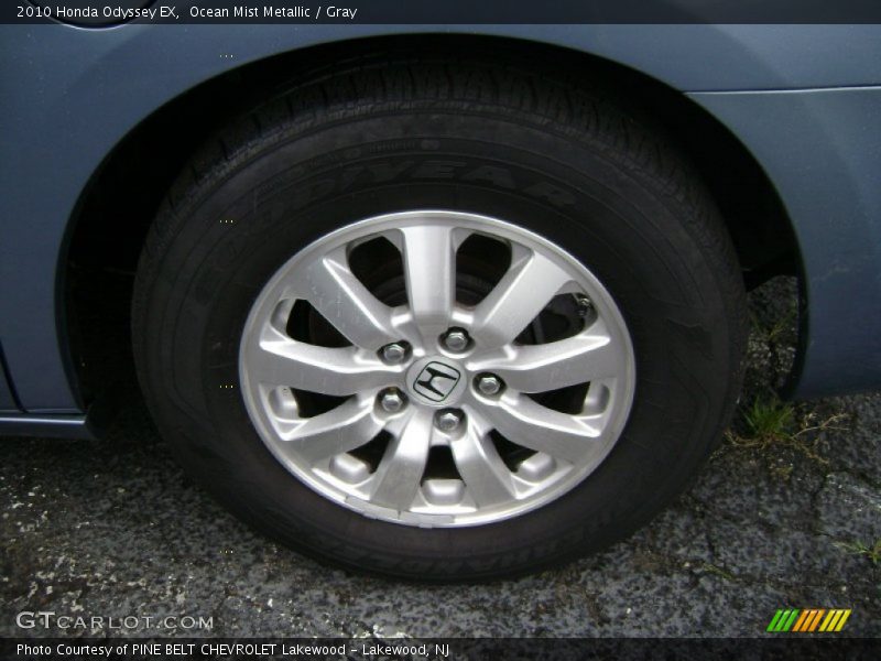 Ocean Mist Metallic / Gray 2010 Honda Odyssey EX