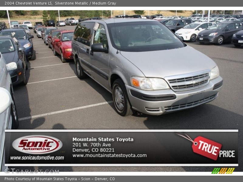 Silverstone Metallic / Medium Gray 2004 Chevrolet Venture LS