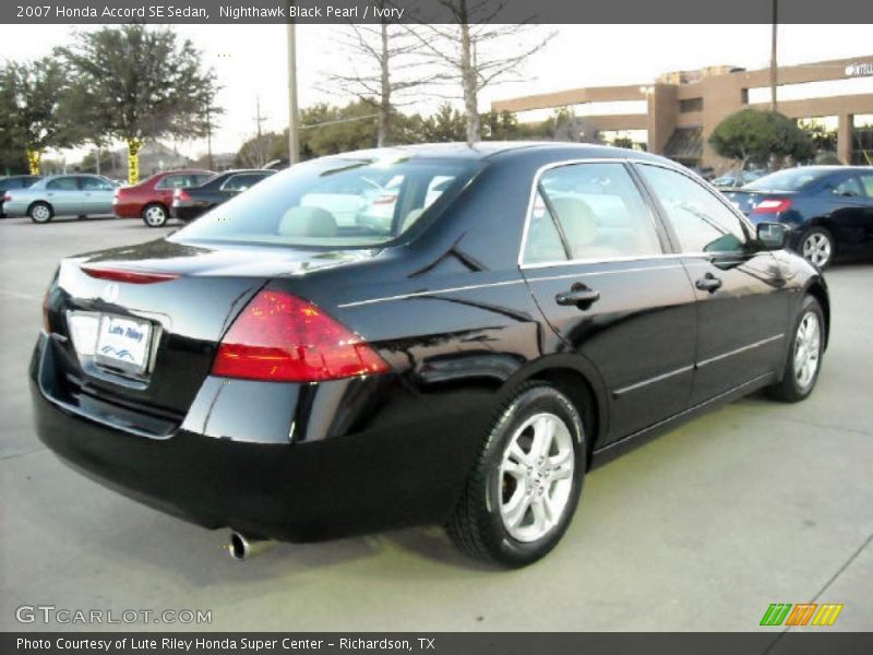 Nighthawk Black Pearl / Ivory 2007 Honda Accord SE Sedan