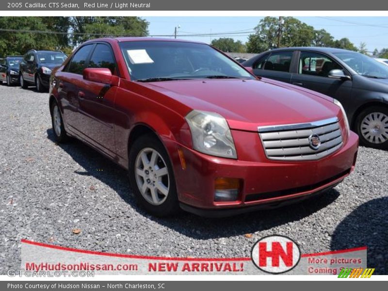 Red Line / Light Neutral 2005 Cadillac CTS Sedan