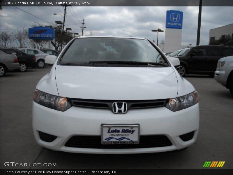 Taffeta White / Ivory 2007 Honda Civic EX Coupe