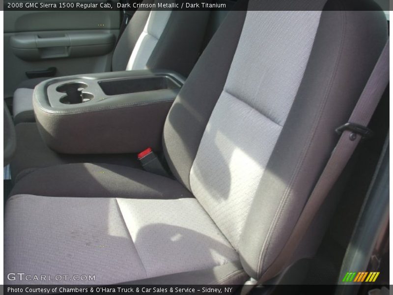 Dark Crimson Metallic / Dark Titanium 2008 GMC Sierra 1500 Regular Cab