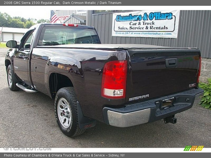 Dark Crimson Metallic / Dark Titanium 2008 GMC Sierra 1500 Regular Cab