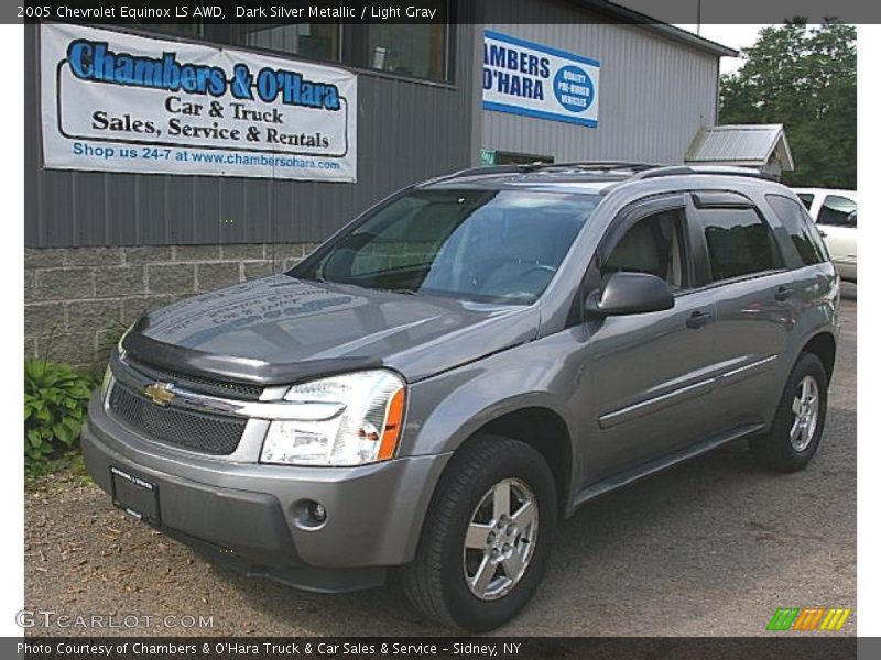 Dark Silver Metallic / Light Gray 2005 Chevrolet Equinox LS AWD