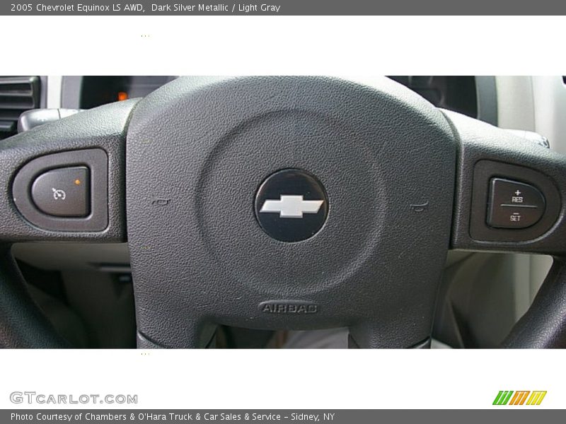 Dark Silver Metallic / Light Gray 2005 Chevrolet Equinox LS AWD