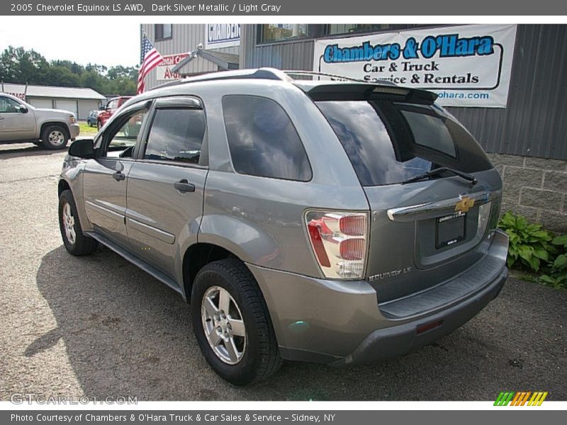 Dark Silver Metallic / Light Gray 2005 Chevrolet Equinox LS AWD