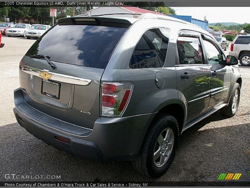 Dark Silver Metallic / Light Gray 2005 Chevrolet Equinox LS AWD